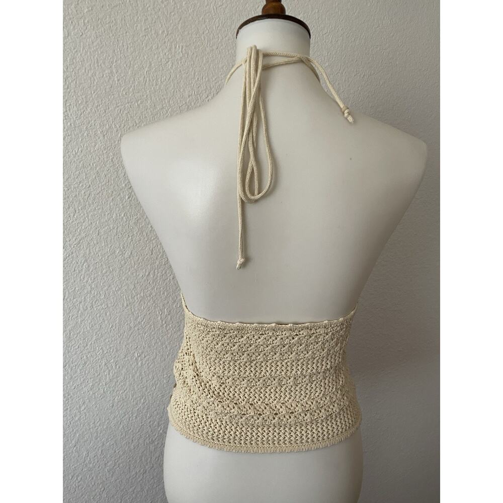 House of Harlow 1960 Halter Tank Top Pullover Stretch Knit - Picture 6 of 10